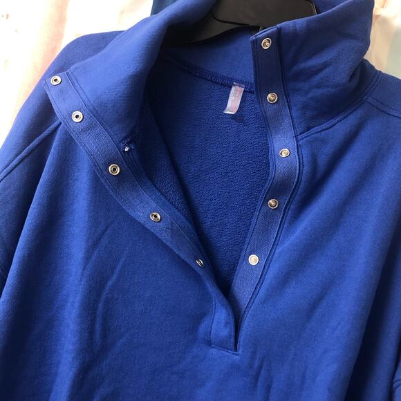 NWOT Free People Movement Warm Down Pullover in Electric Cobalt Blue Size Small - Picture 7 of 16